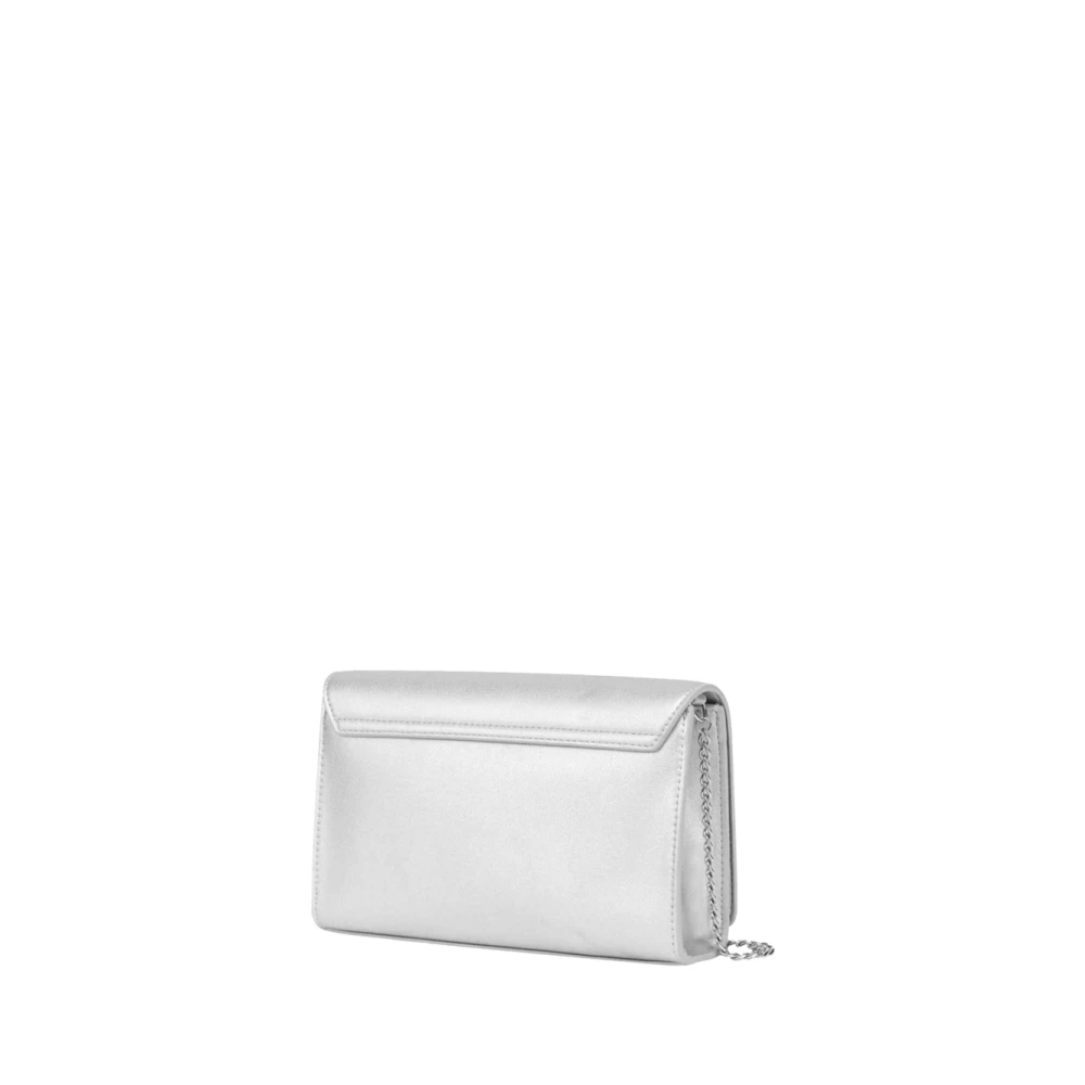 Moschino Zilveren Schoudertas Chic en Modieus Gray Dames