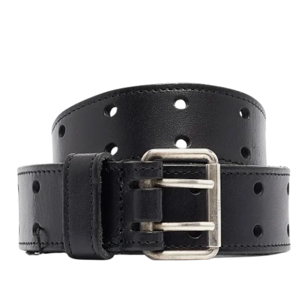 Yves Saint Laurent Vintage Pre-owned Leather belts Black Heren