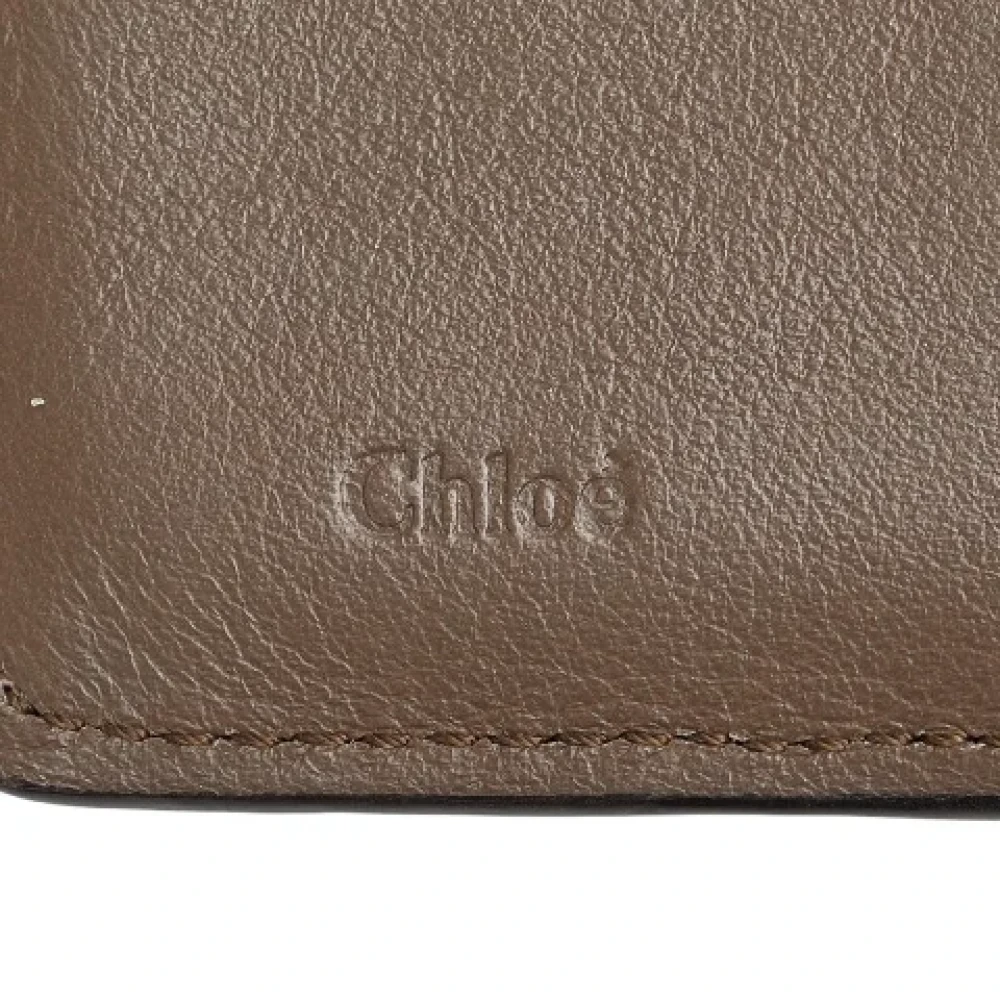 Chloé Pre-owned Leather wallets Brown Dames
