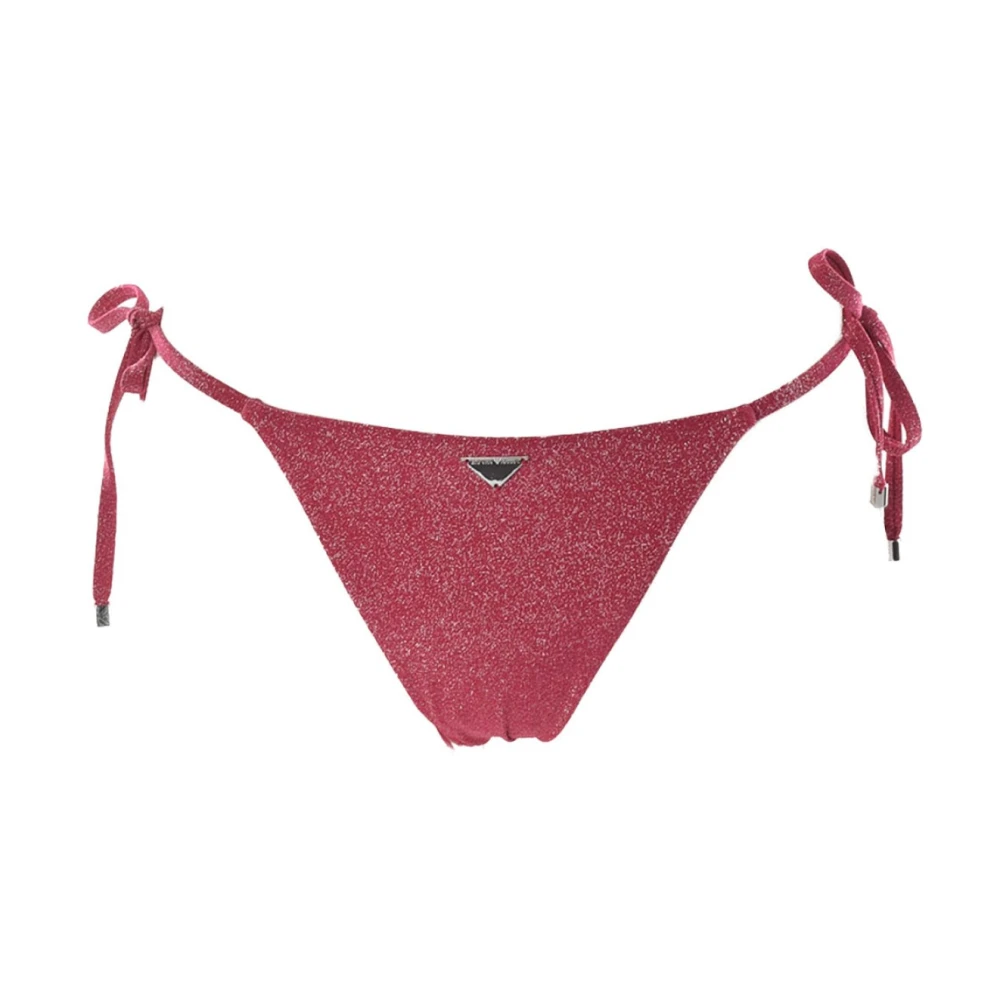 Emporio Armani Glittery 2-Delig Bikini Badpak Red Dames