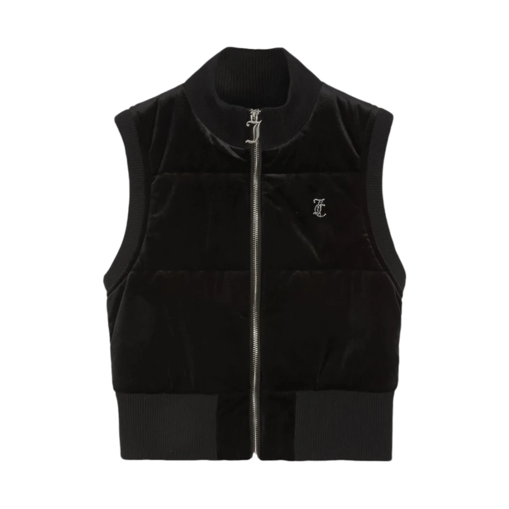 Juicy Couture Stijlvolle mouwloze jas voor vrouwen Black Dames