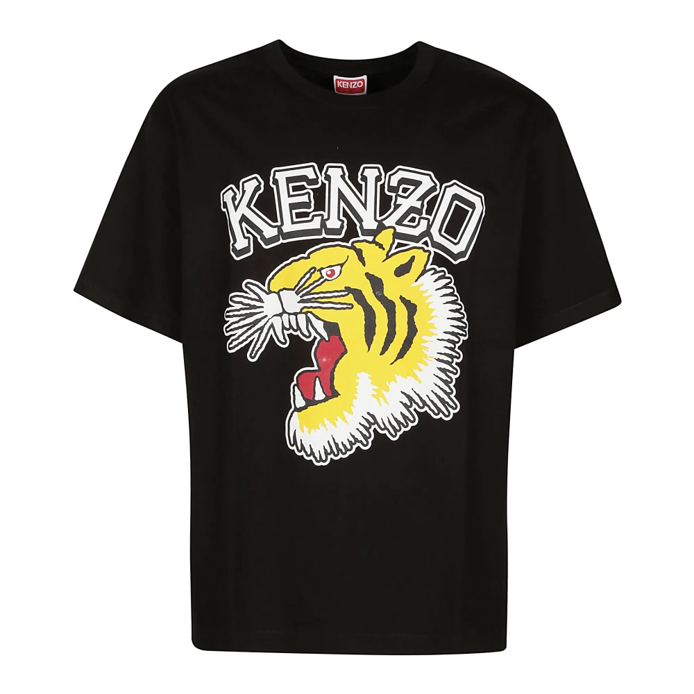 Kenzo Tiger Varsity Oversize T-Shirt Black Heren