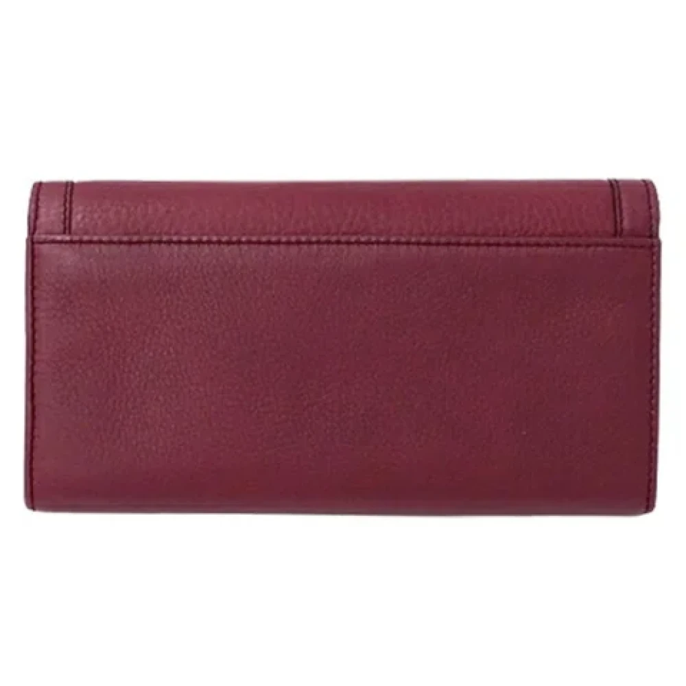 Gucci Vintage Pre-owned Leather wallets Red Dames