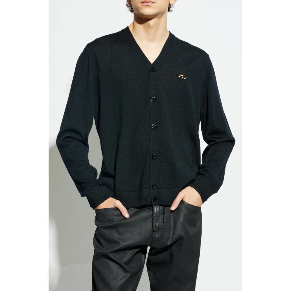 Diesel Cardigan K-Volto Black Heren
