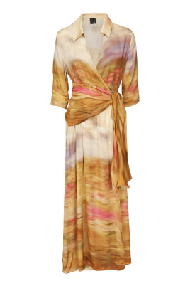 beige-satin-v-neck-dress-with-sash