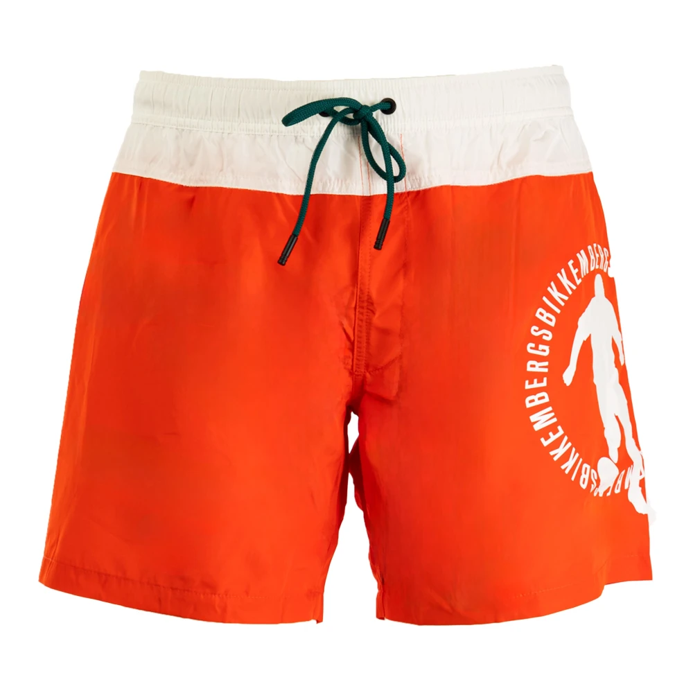 Bikkembergs Oranje Strand Boxershorts voor Mannen Orange Heren
