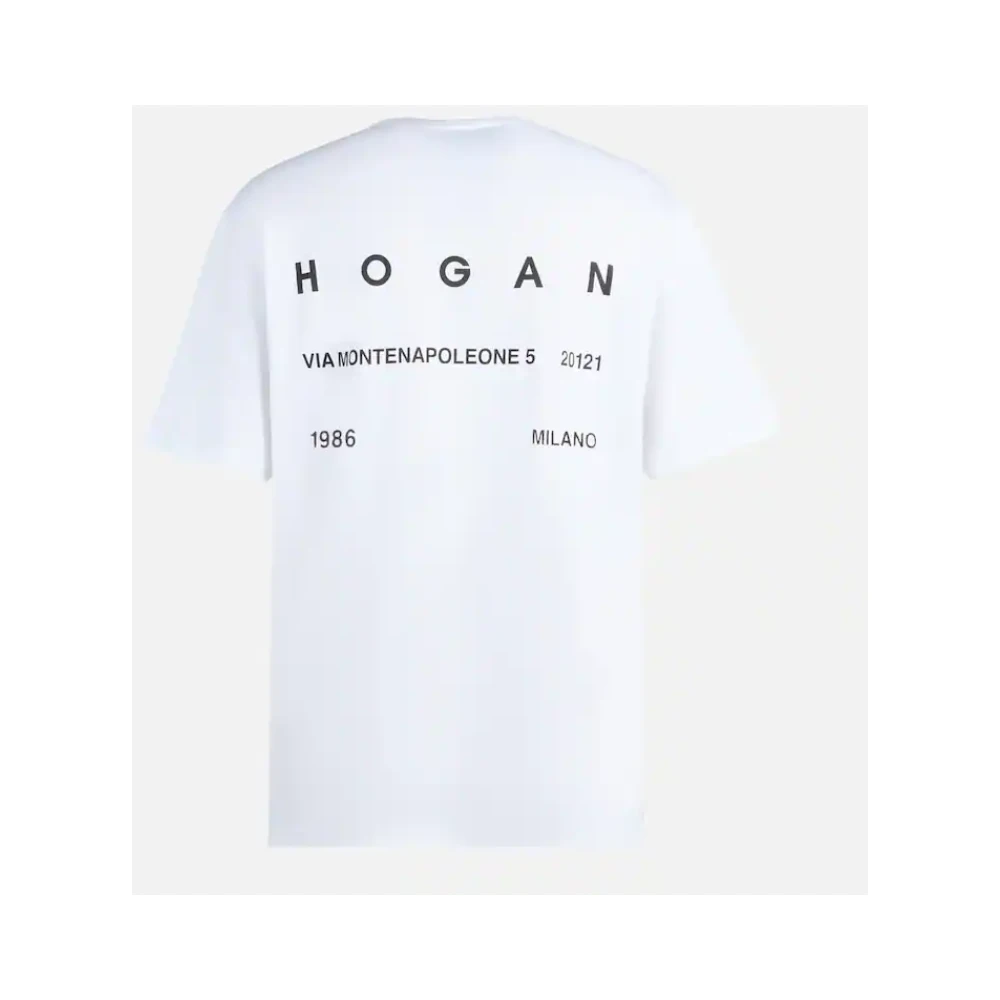 Hogan Witte T-shirt en Polo Collectie White Dames