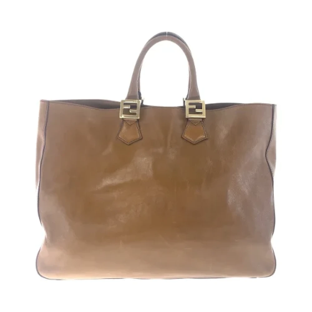 Fendi Vintage Pre-owned Leather totes Brown Dames