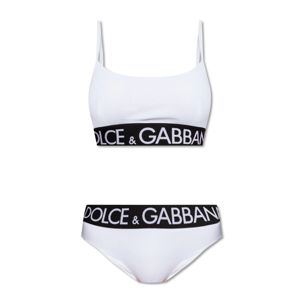 Dolce & Gabbana Witte Bralette Bikini voor Zeekleding White Dames