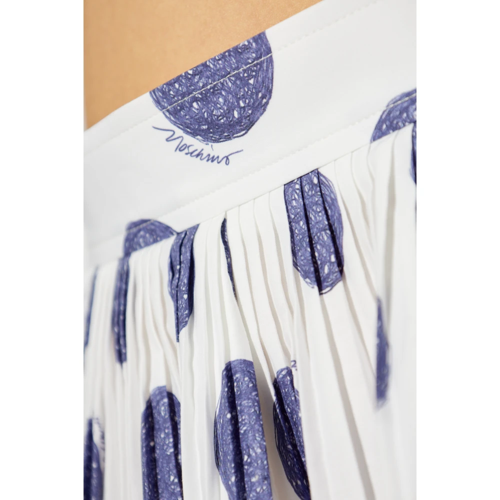 Moschino Geplooide rok White Dames