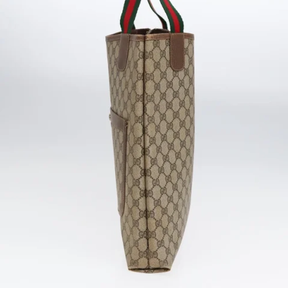 Gucci Vintage Pre-owned Leather handbags Beige Dames