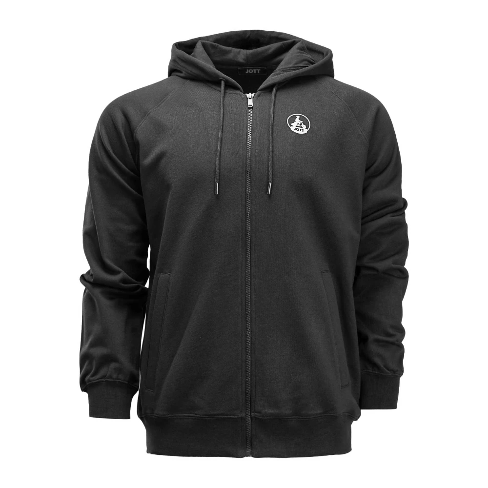Jott Zwarte hoodie met groot logo Black Heren