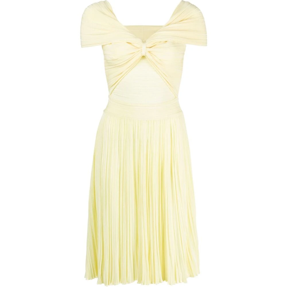 Antonino Valenti Jurk met Twist-Detail en Uitlopende Rok Yellow Dames