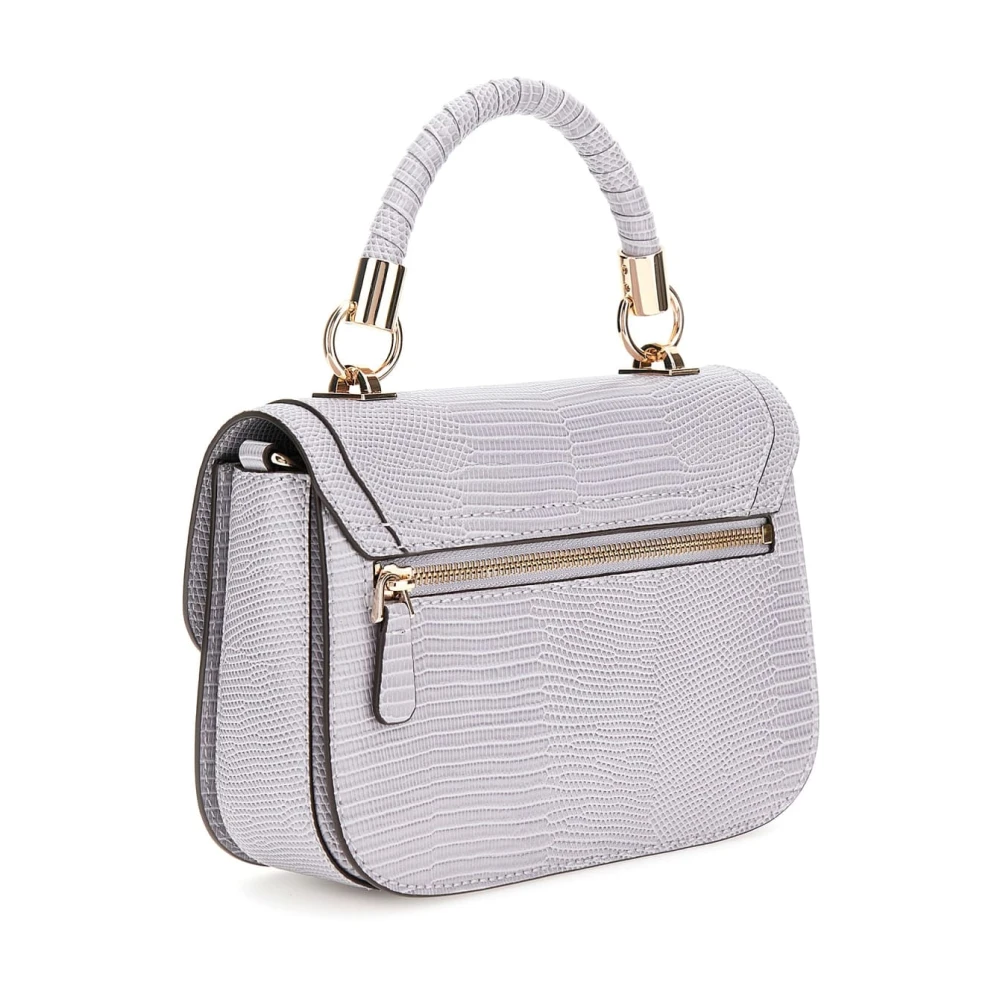 Guess Orlina Society Satchel Tas Lavendel Grijs Gray Dames