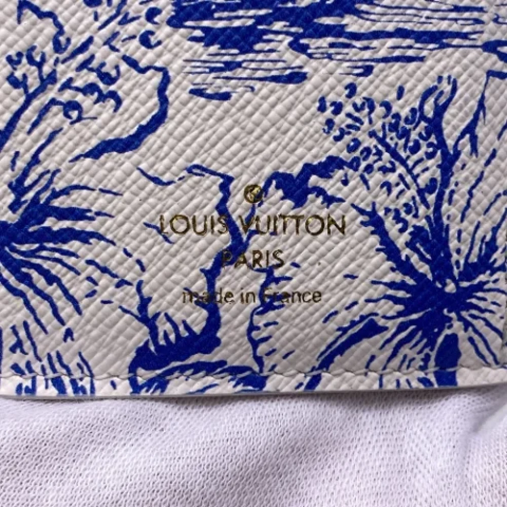 Louis Vuitton Vintage Pre-owned Canvas wallets Blue Dames