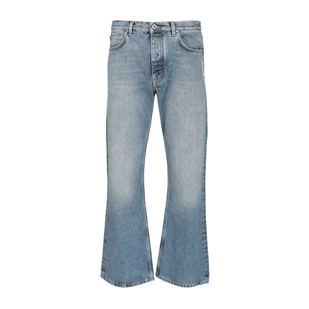 Off White Men's Blue Half Arrow Slim Relaxed Jeans - Flare Jeans - W32 - Jeans