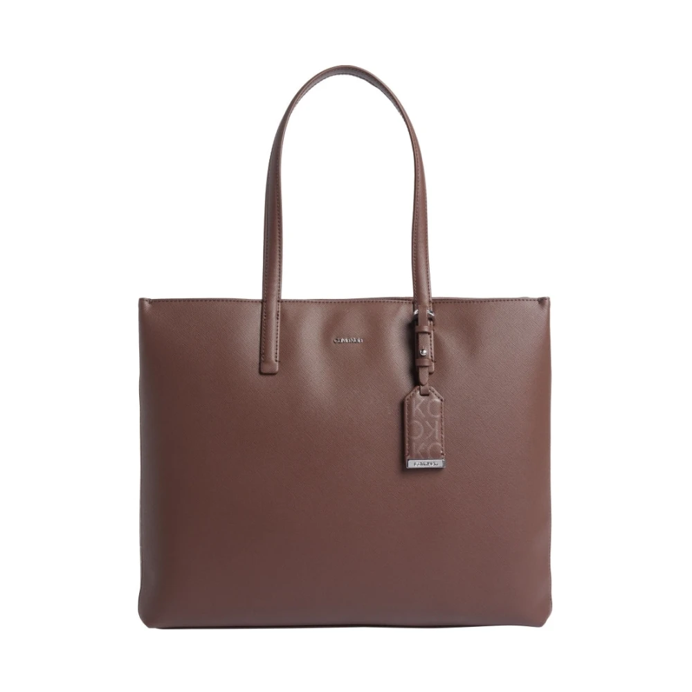 Calvin Klein Bruine Medium Shopper Handtas Brown Dames