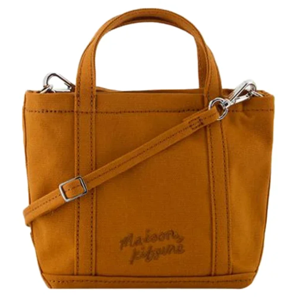 Maison Kitsuné Cotton handbags Brown Dames