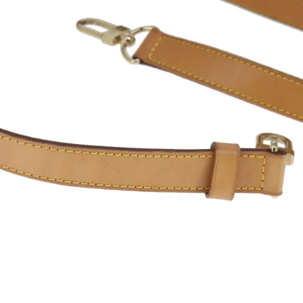 Louis Vuitton Vintage Pre-owned Leather home-office Beige Dames