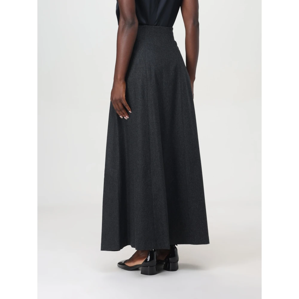 Emporio Armani Lange Rok met Stijl Gonna Gray Dames