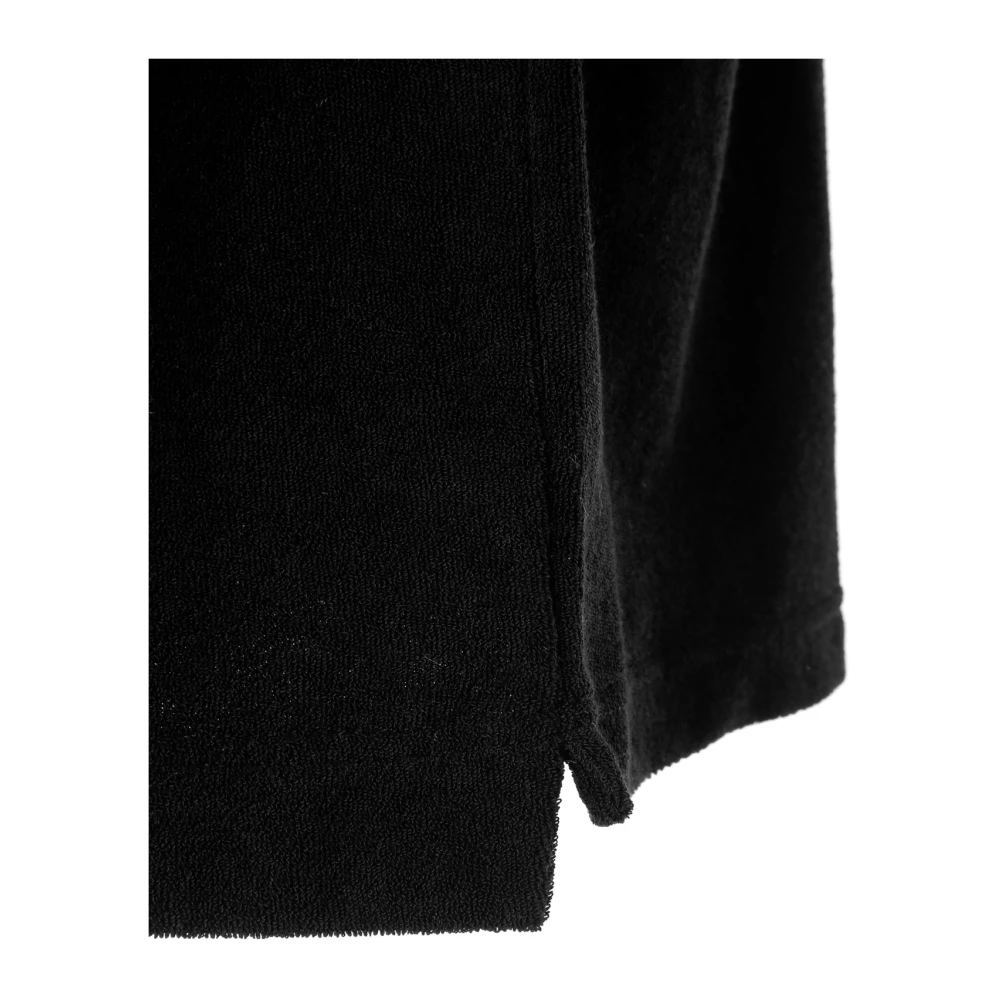 OAS Geborduurde Zak Terry T-Shirt Black Heren