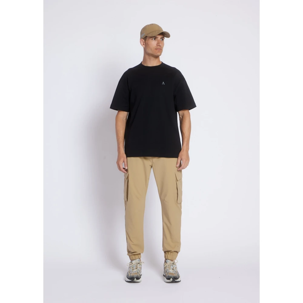 Aeden Zee Zwart T-shirt Stijlvol Black Heren