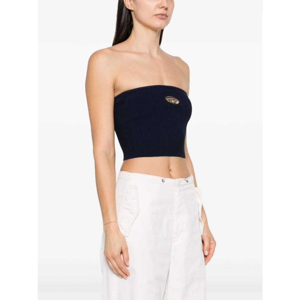 Diesel Stijlvolle Maglia Shirt Blue Dames