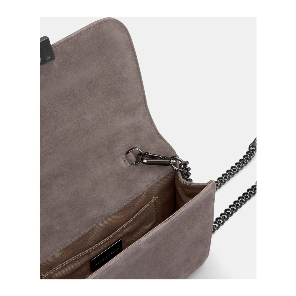 Alma en Pena Rhinestone clutch tas Gray Dames