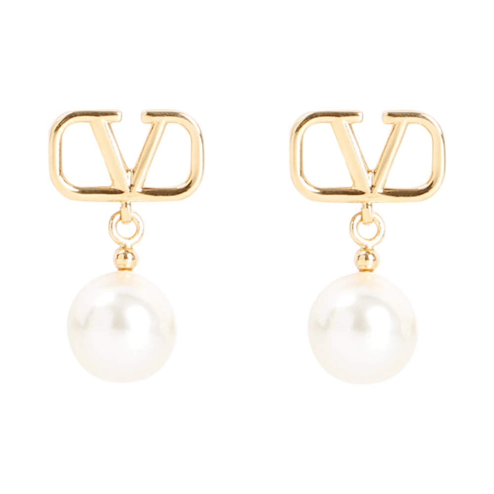 Valentino Garavani Gray Earrings, Female, One Size, Vlogo Signature Earrings
