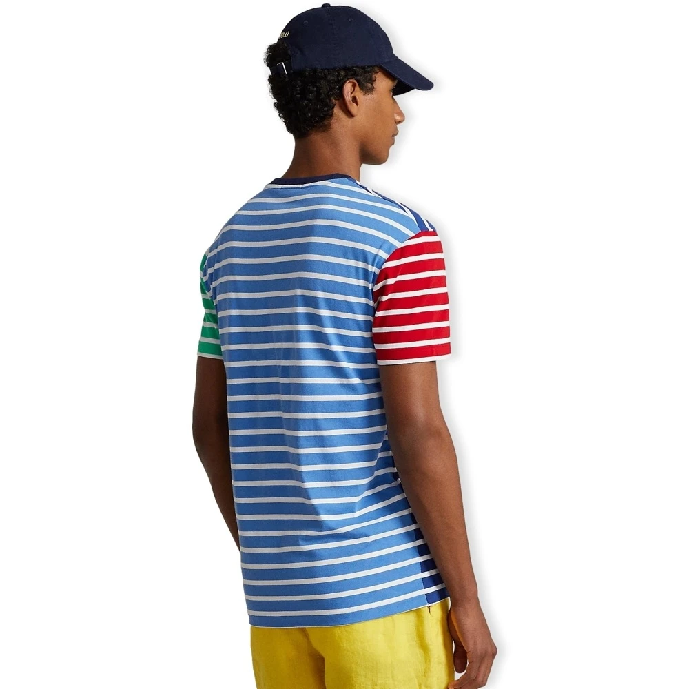 Ralph Lauren Klassieke Pasvorm Gestreept Katoenen T-Shirt Multicolor Heren