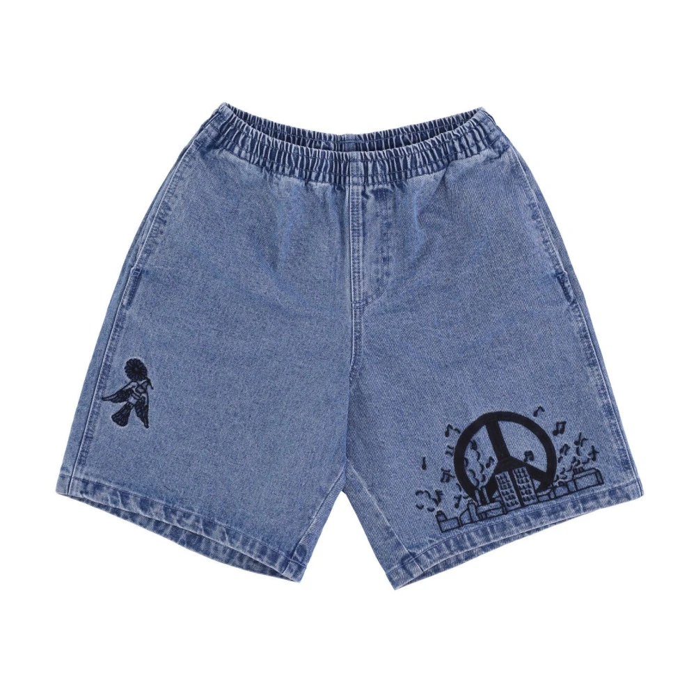 Obey Denim Noise Easy Short Jeans Blue Heren