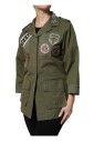 military-green-queen-embellished-coat-jacket