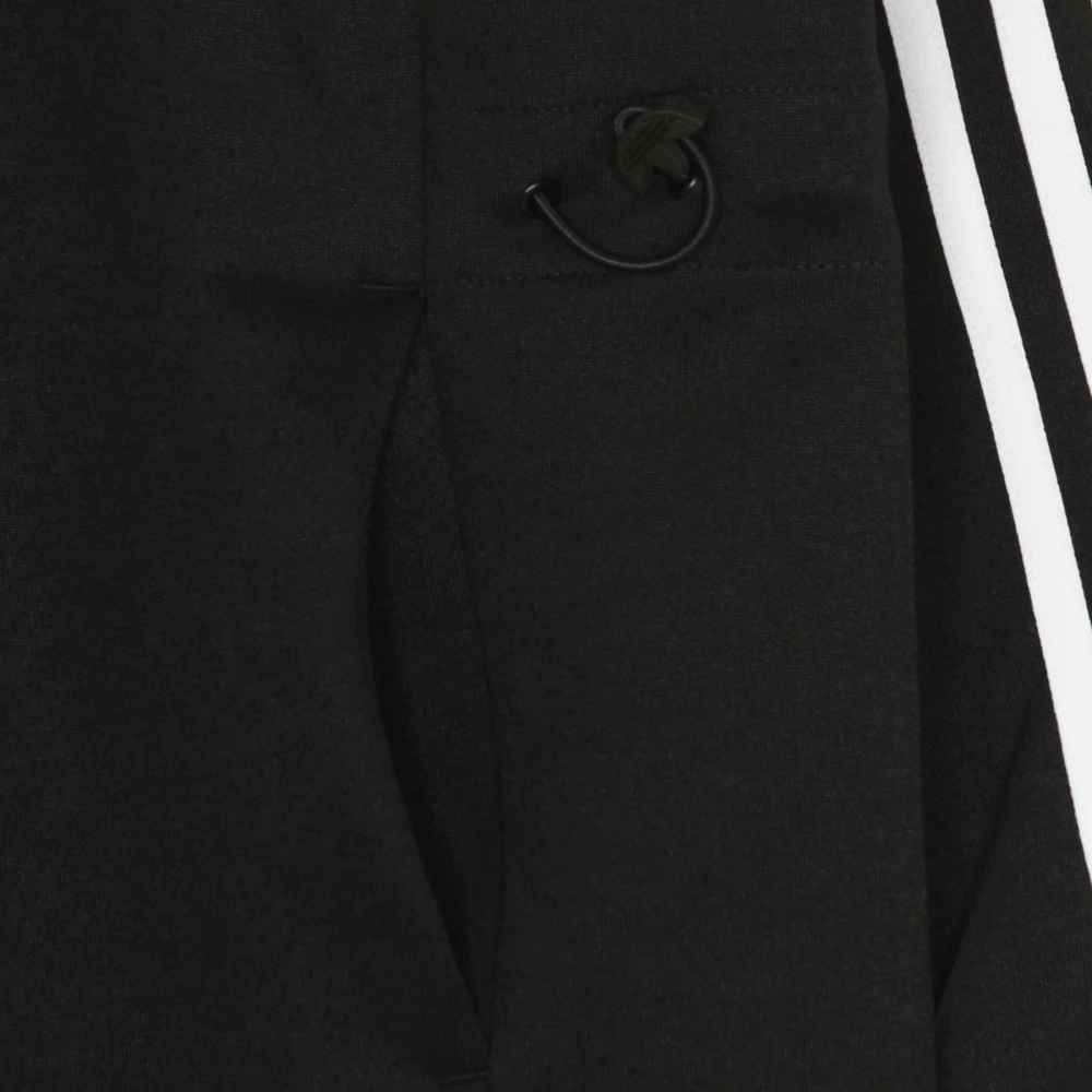Adidas Lange Zwarte Tricot Jas Black Dames