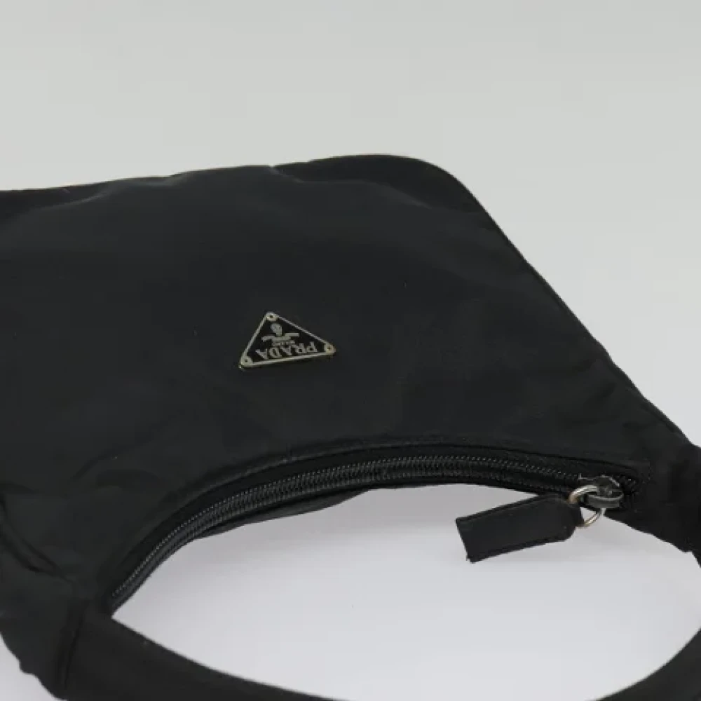 Prada Vintage Pre-owned Nylon handbags Black Dames