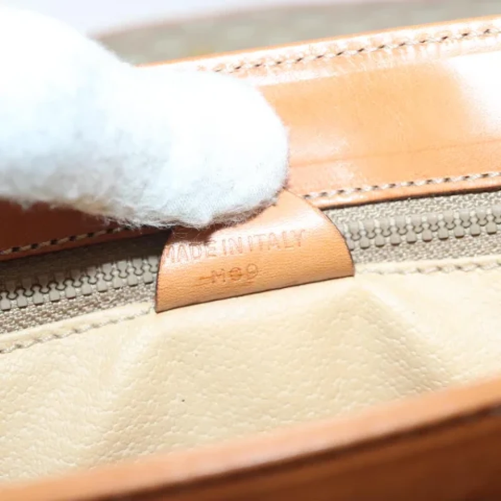 Celine Vintage Pre-owned Leather handbags Beige Dames