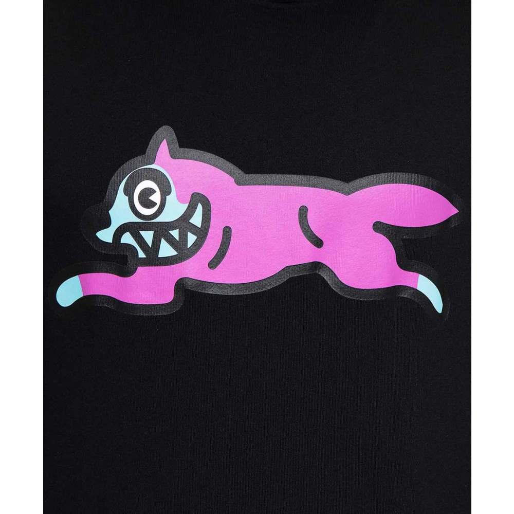Icecream Katoenen hoodie met voorkantprint Black Heren