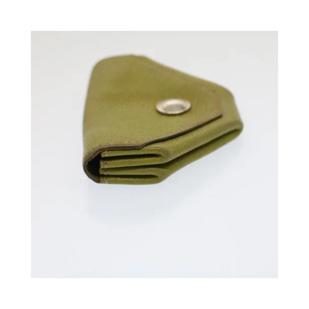 Hermès Vintage Pre-owned Leather wallets Green Dames