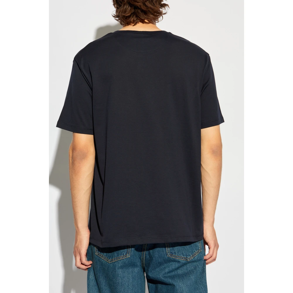 Bally T-shirt met bedrukt logo Blue Heren