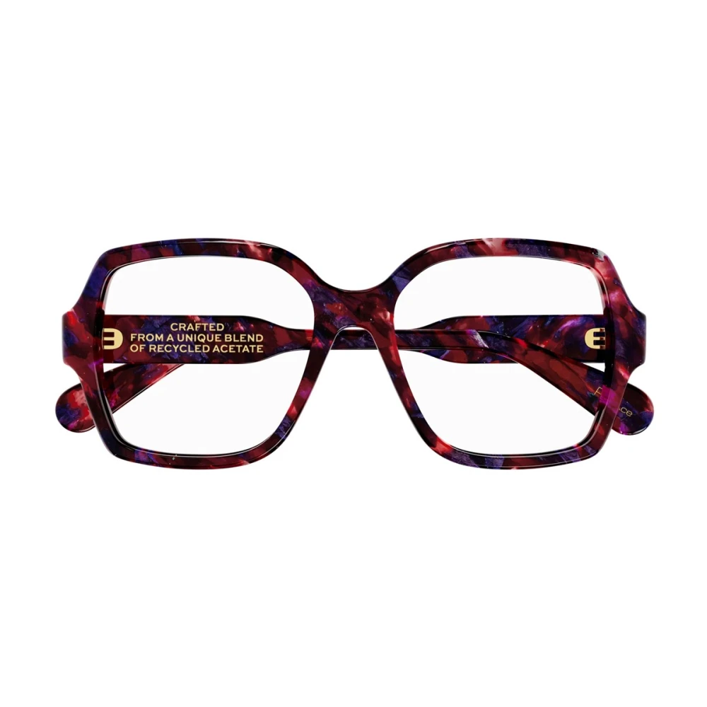 Chloé Vintage Oversize Square Frame Bril Red Dames