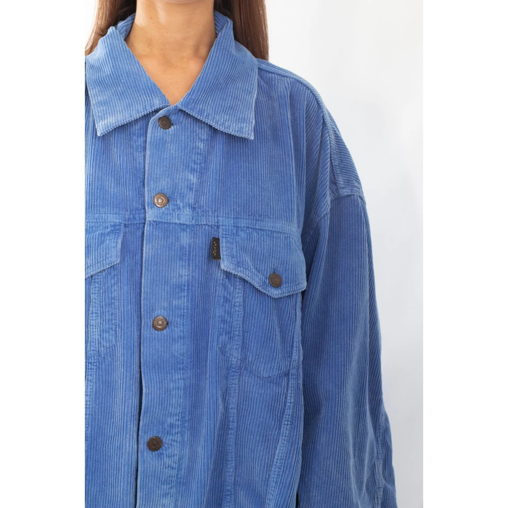 Haikure Velvet Oversize Jacket in T0171 Blue Dames