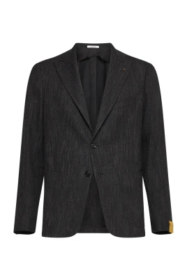 Brun Herringbone Blazer