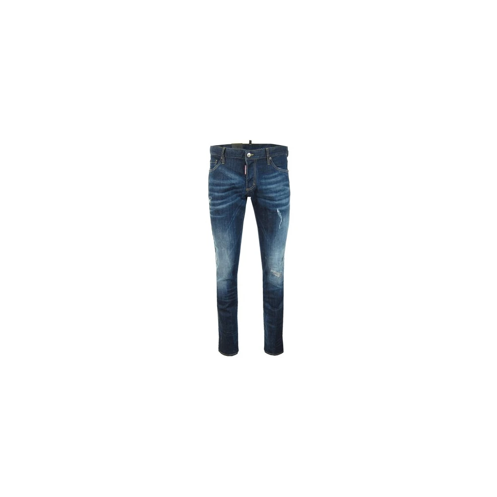Dsquared2 Luxe Blauwe Slim Jeans Blue Heren