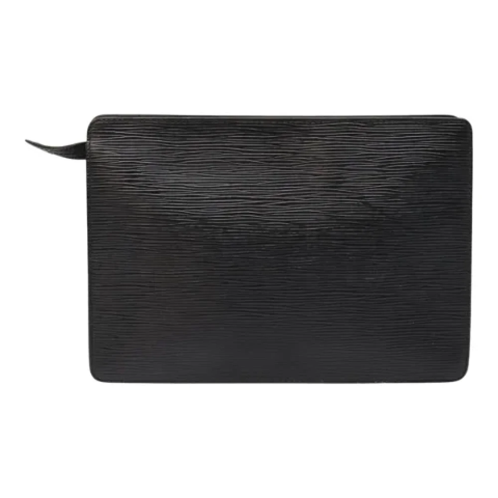 Louis Vuitton Vintage Pre-owned Leather clutches Black Dames