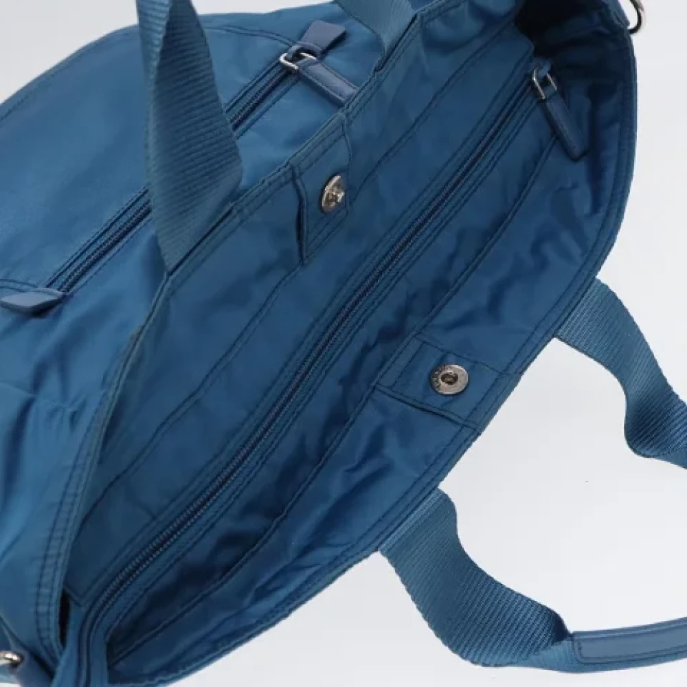 Prada Vintage Pre-owned Nylon prada-bags Blue Dames