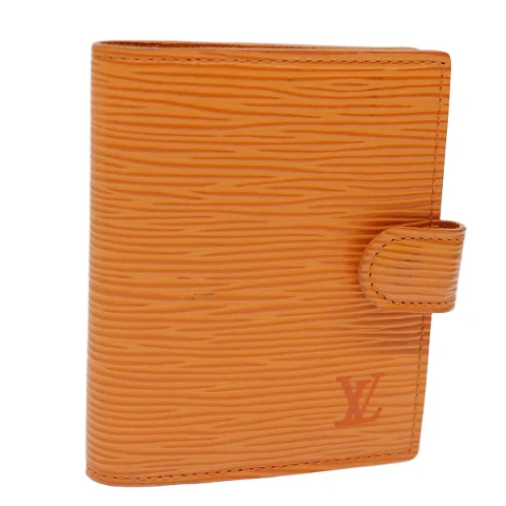 Louis Vuitton Vintage Pre-owned Leather home-office Orange Dames