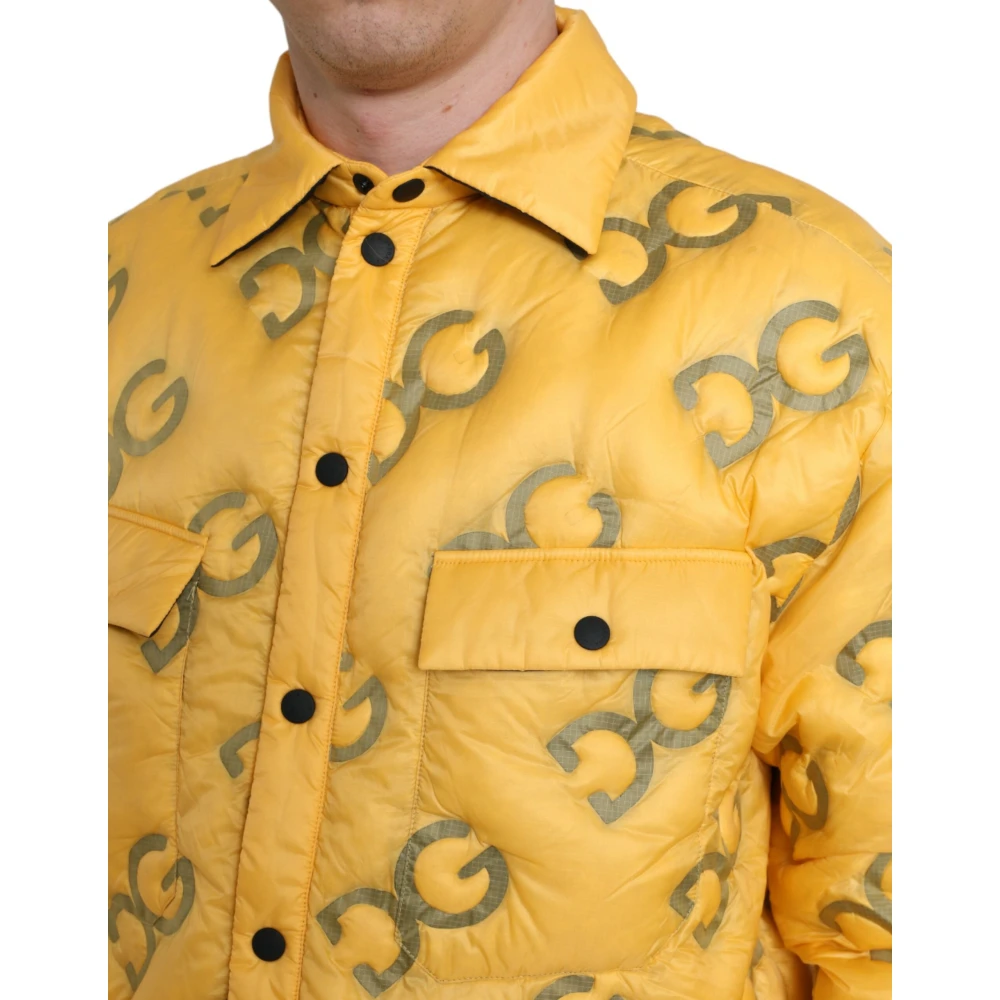 Dolce & Gabbana Light Jackets Yellow Heren