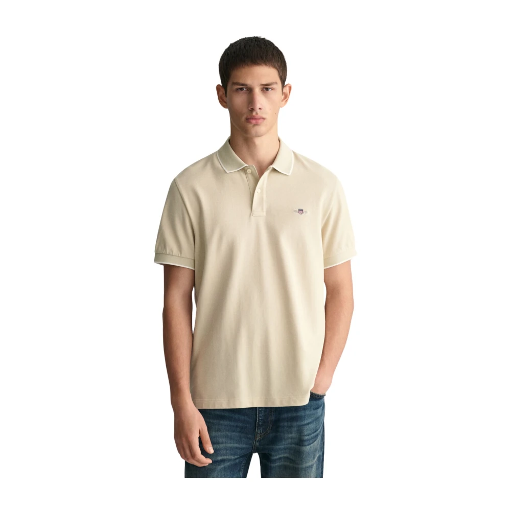 Gant - Tops > Polo Shirts - Beige - Gant - Modalova