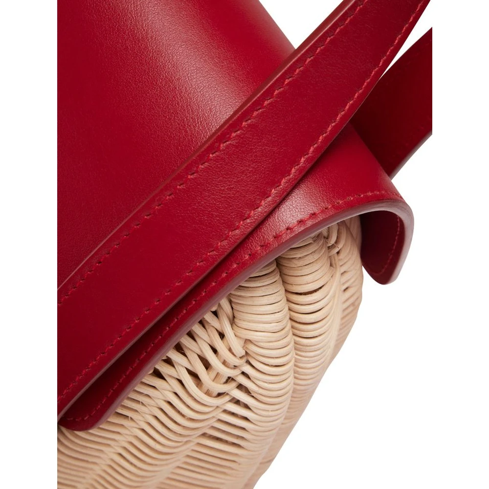 Ines De La Fressange Paris Rode leren mand Red Dames