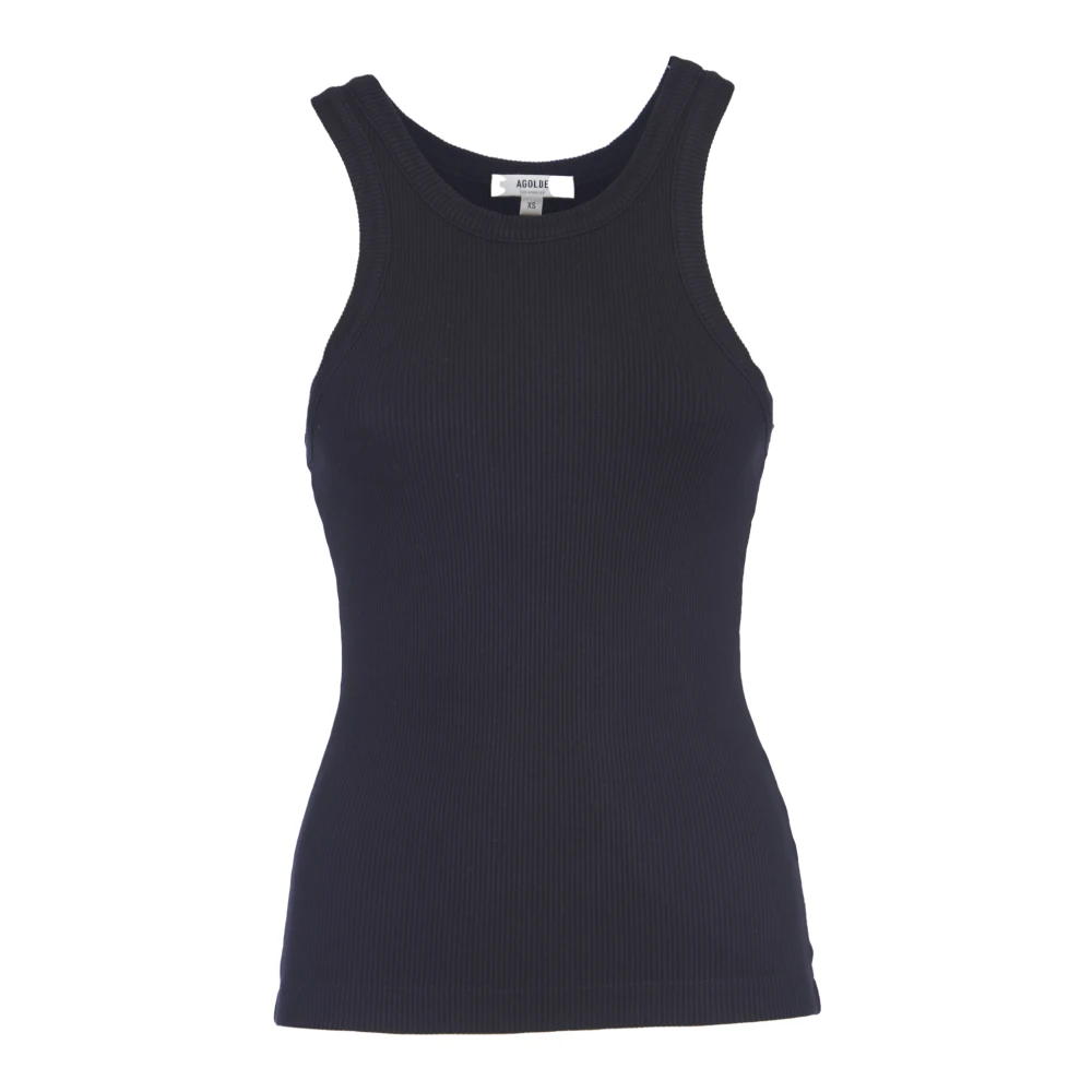 Agolde Top zonder mouwen Black Dames