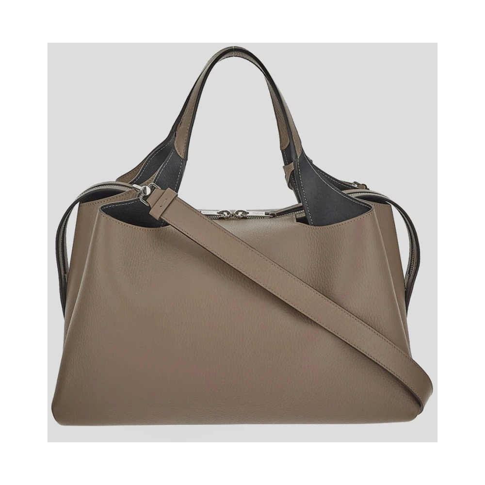 TOD'S Leren Handtas Beige Dames